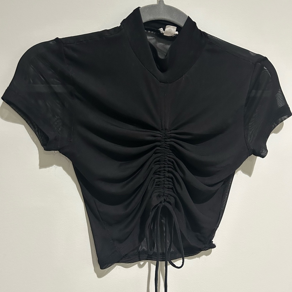 Garage Mesh Crop Top